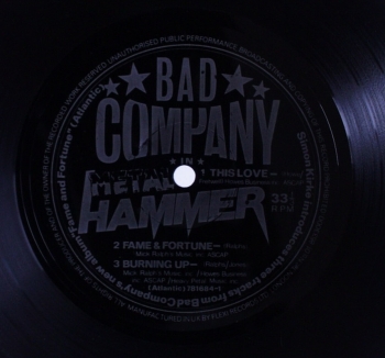 Bad Company - Metal Hammer - Flexidisc - 7
