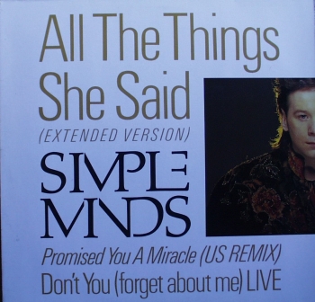 Simple Minds - All The Things She Said (Extended Version) - 12